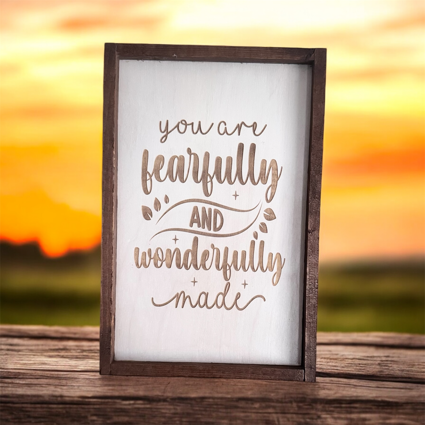 Bible verse desk sitter: I am fearfully and wonderfully made!