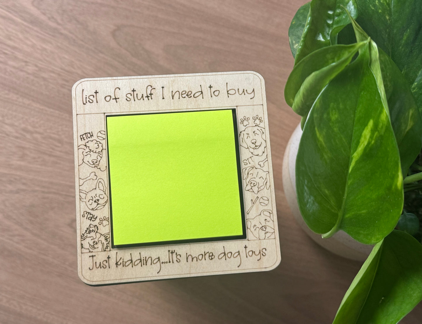 Pet Lover's Sticky Note Holder