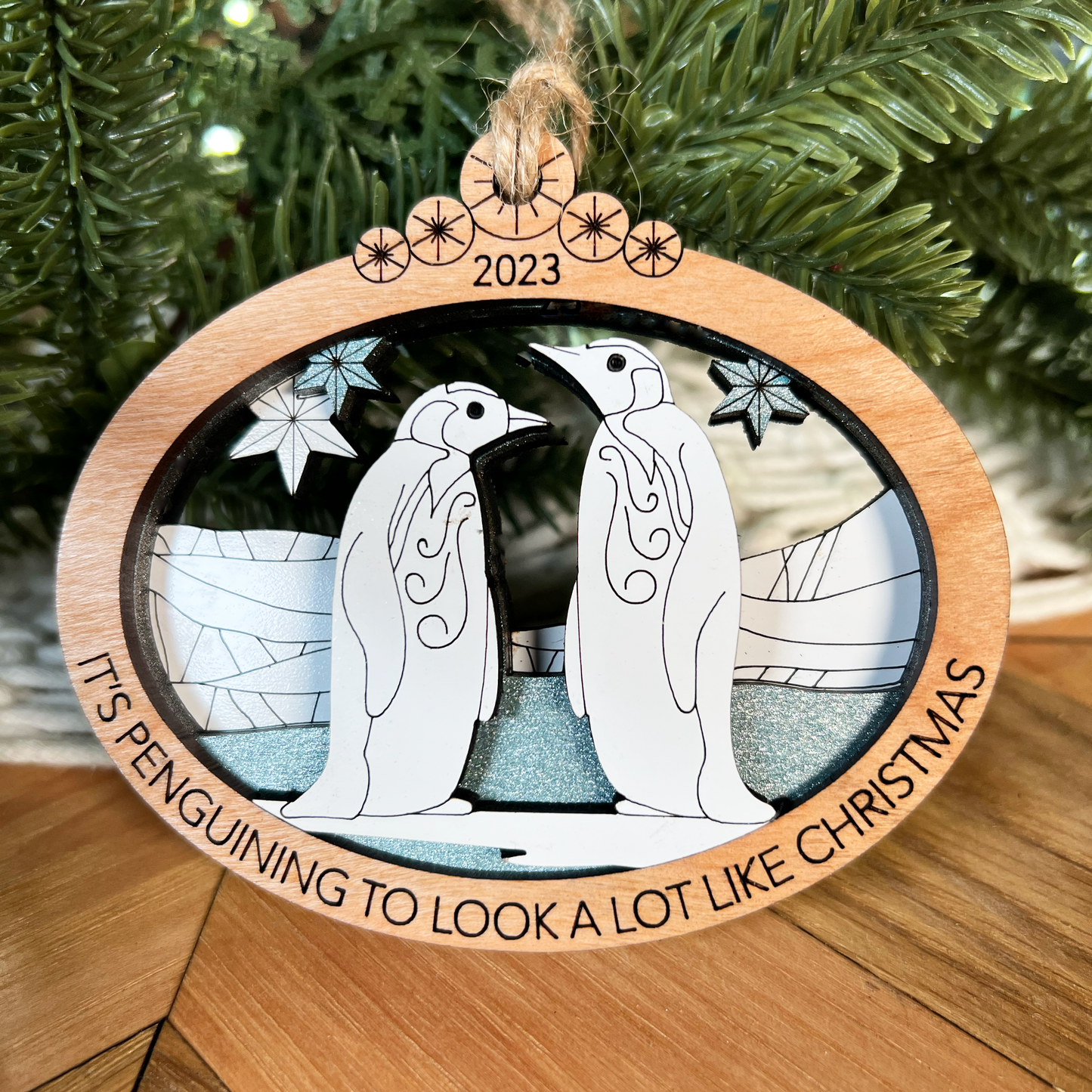 Arctic Animals Christmas Ornament collection
