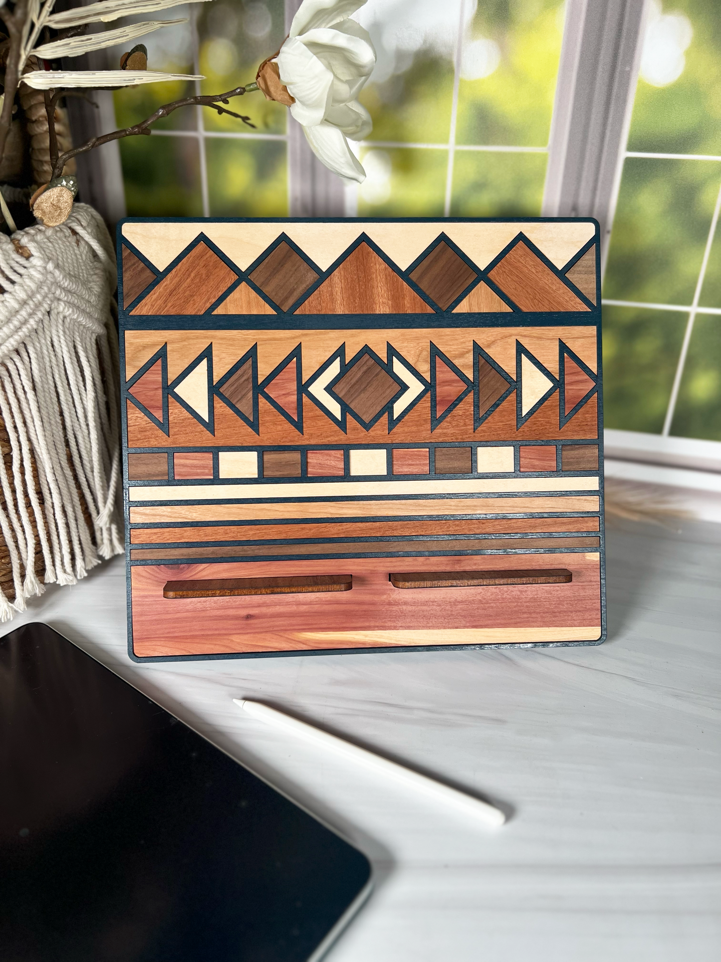 Marquetry Recipie / tablet stand | the perfect gift for your favourite chef to complement their kitchen