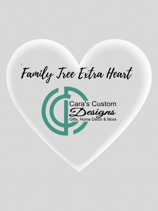 Extra Family Tree Heart - after purchase of family tree