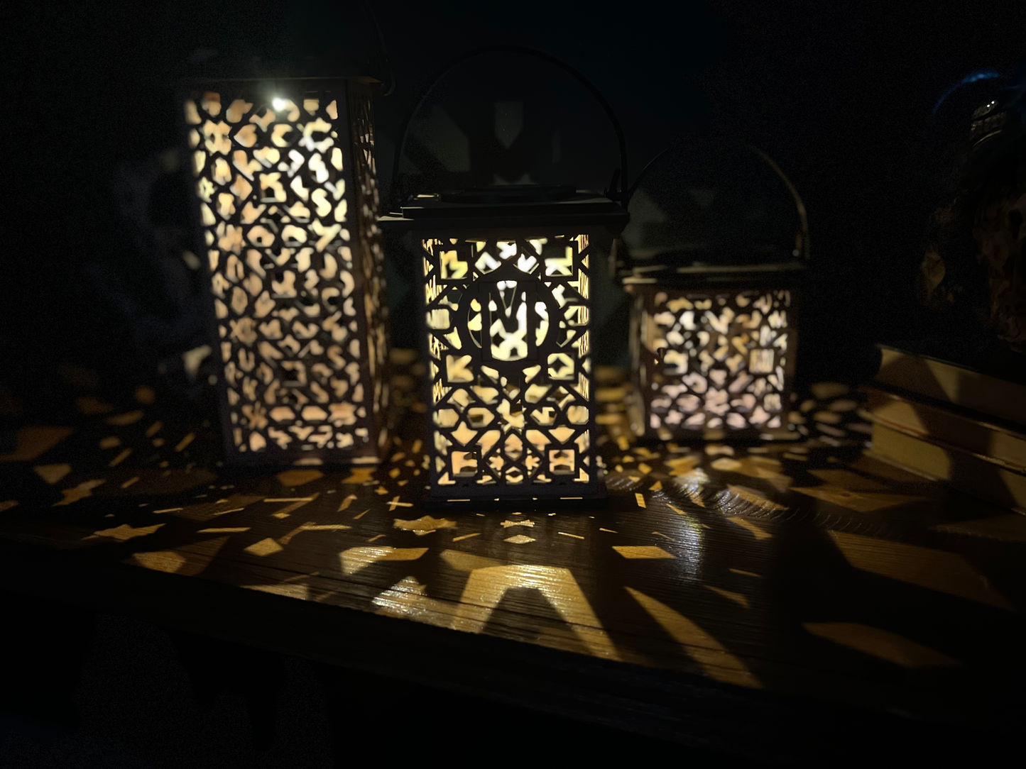 Morroccon inspired solar lanterns