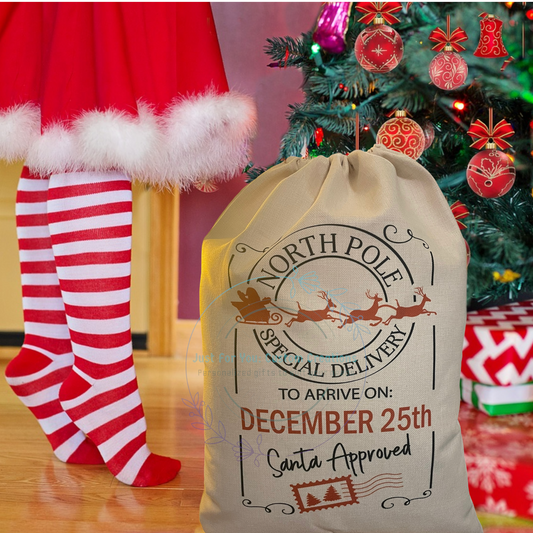Personalized Santa Sack | Personalize it with your child’s name
