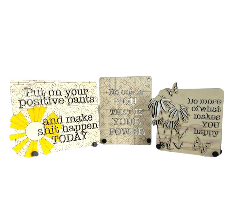 Inspirational stand offs | perfect gift for a teen, a tween or to spread positivity to a co-worker