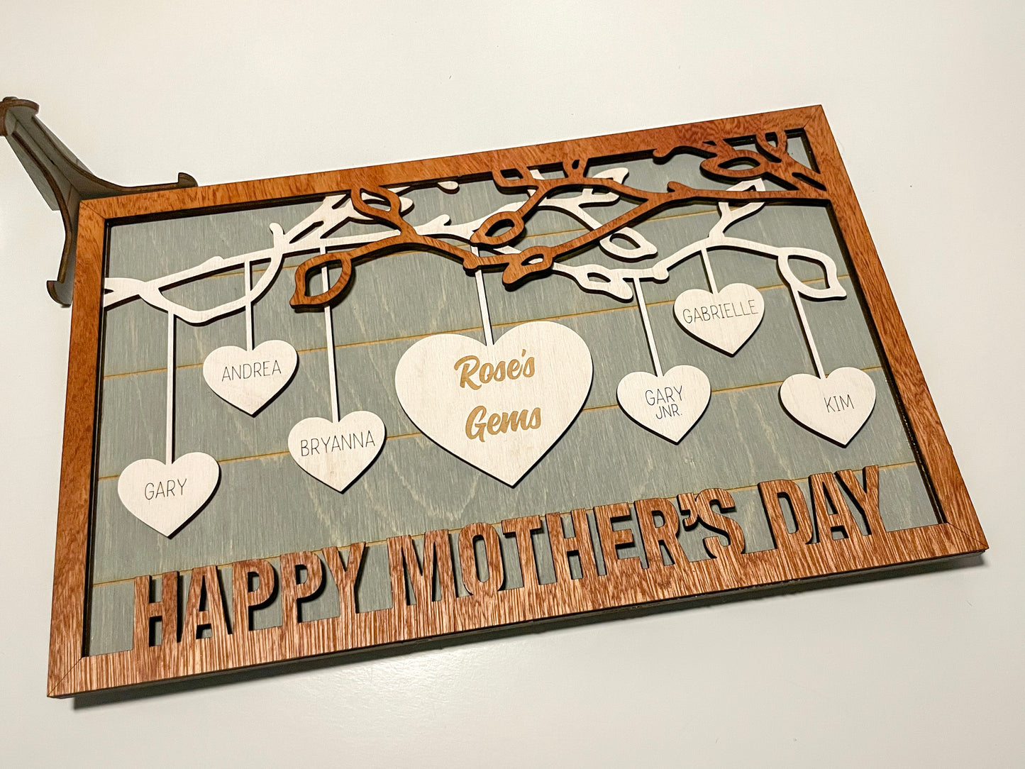 Hearts Family Tree with centre heart | Perfect gift for a special family!
